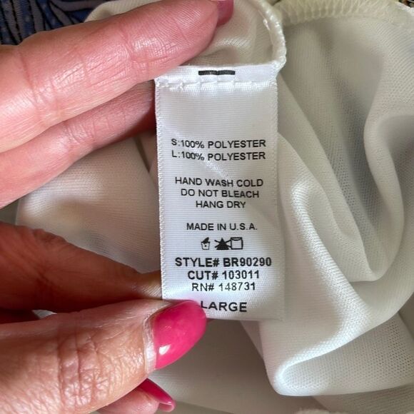 Blue Blush Women's Chain Romper Wrap Skort Front Backless Large Pink Size Large - Picture 6 of 9